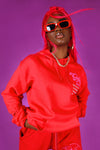 Girls Tour Cherry Hoodie Red