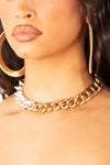 Two Tone Sliver and Gold Link Necklace