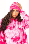 Fuchsia Tie Dye Beanie