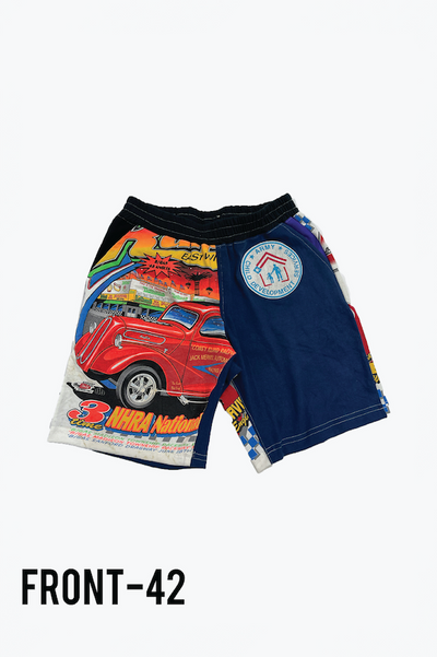 Reconstructed Vintage T Shirt Shorts