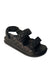 Black Quilted Dad Sandal