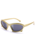 Y2K Bat Frame Sunglasses Gold
