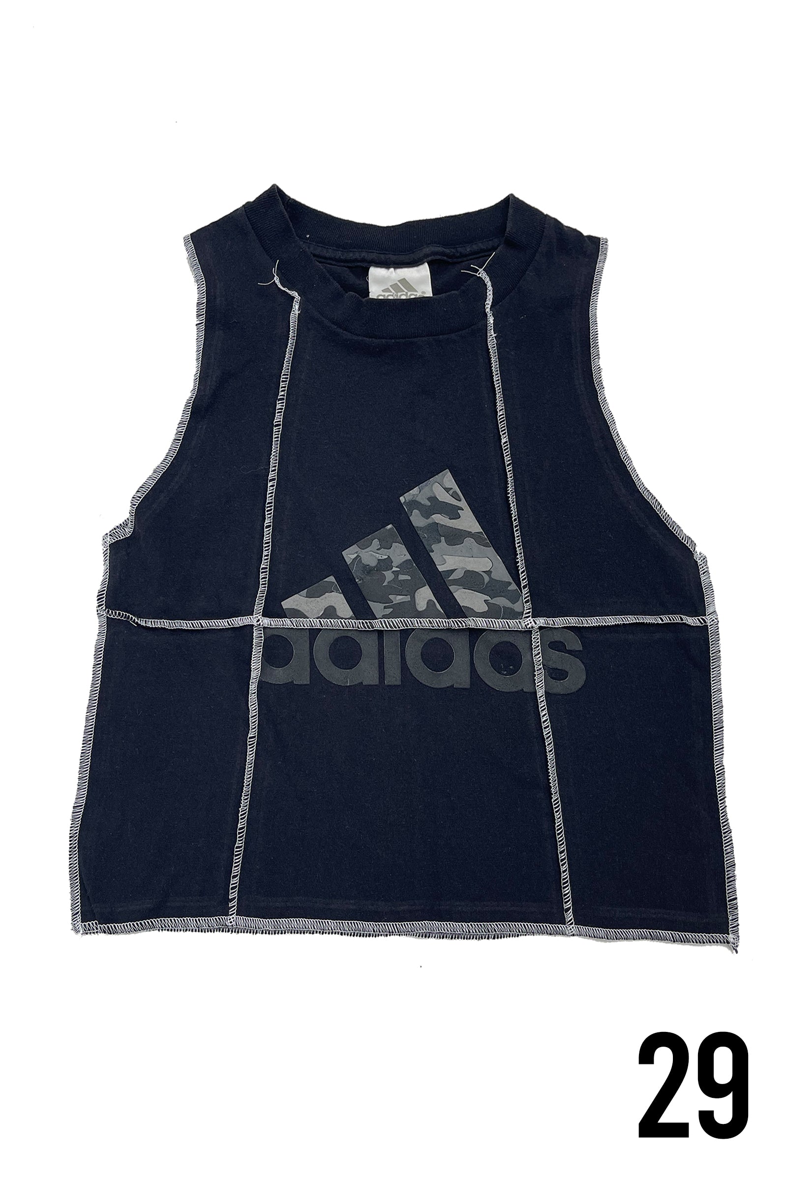 Adidas vintage crop top sales