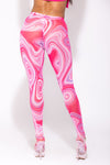 Pink Abstract Stockings