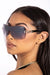 Black Rimless Vintage Sunglasses