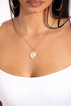 Gold Double Pendant Necklace