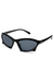 Y2K Bat Frame Sunglasses Black