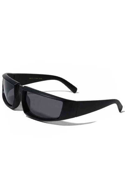 Sporty Goggle Sunglasses Matte Black