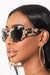 Exaggerated Thick Frame Sunglasses Tortoise