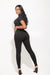 Short Sleeve Mock neck Full length Jumpsuit