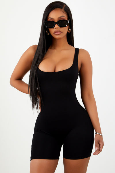 Sorella Black Basic Unitard.