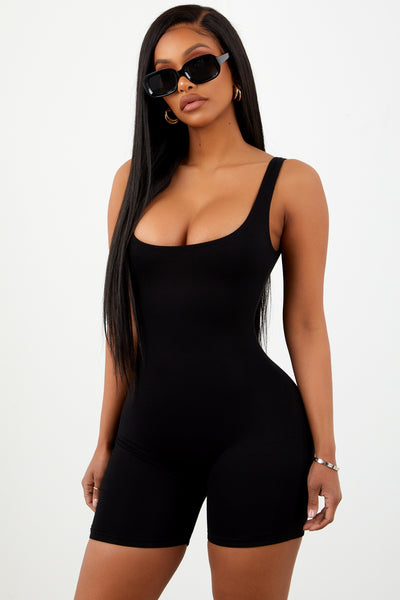 Sorella Black Basic Unitard.