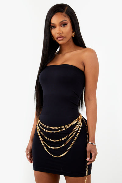 Black Tube Top Dress.