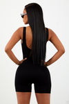 Sorella Black Basic Unitard.