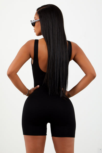 Sorella Black Basic Unitard.