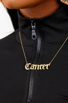 Cancer Pendant Necklace - Gold
