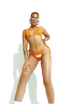 Orange Girls Tour Star Triangle Bikini Set