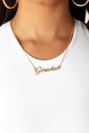 Gold Diamond Gemini Horoscope Necklace