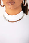 Silver Thick Herringbone Chain