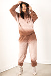 Sorella Brown Acid Wash Sweatpants