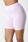 Lavender Cotton Biker Shorts