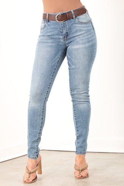 Mid Rise Classic Skinny Medium Jeans