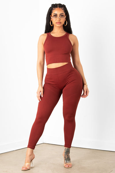Brick Cropped Legging
