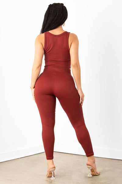 Brick Cropped Legging