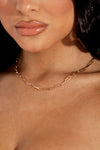 Gold Biker Chain Necklace
