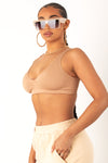 Nude Seamless Deep Neck Bralette