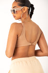 Nude Seamless Deep Neck Bralette
