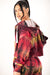 Red Tie Dye Zip Up Jacket