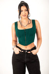 Green Corset Tank