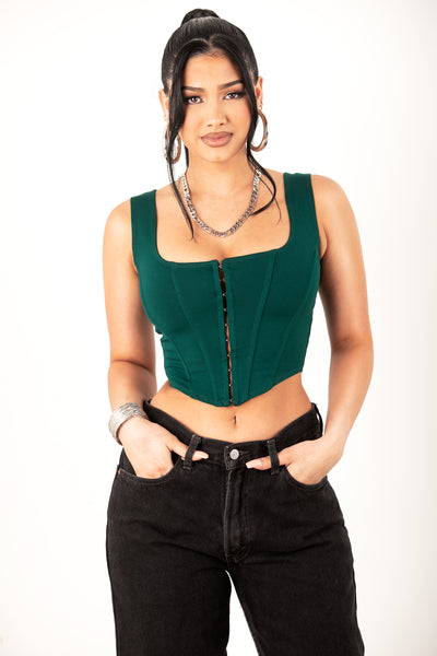 Green Corset Tank
