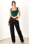 Green Corset Tank
