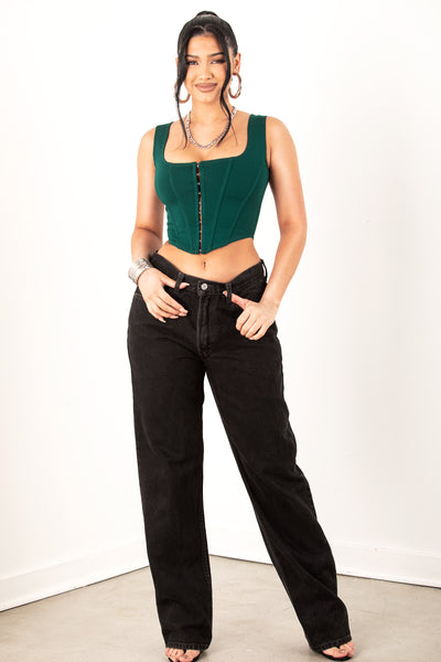 Green Corset Tank