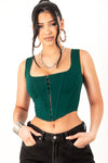 Green Corset Tank