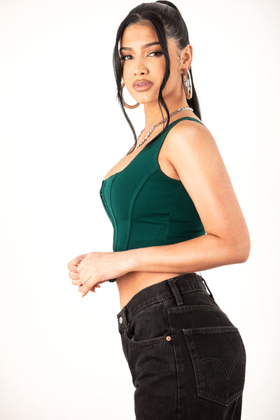 Green Corset Tank
