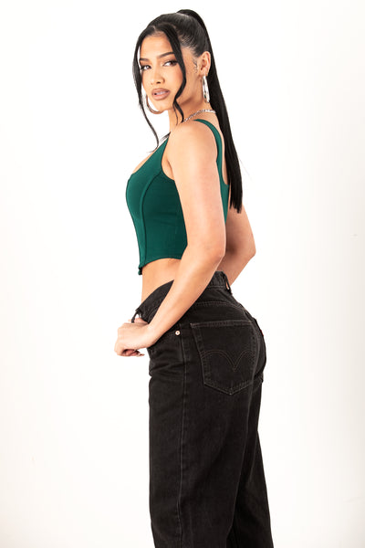 Green Corset Tank