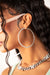 Mini Diamond Hoops Silver.