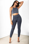 Denim Highwaist Capri Legging