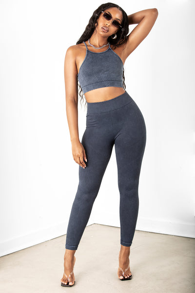Denim Highwaist Capri Legging
