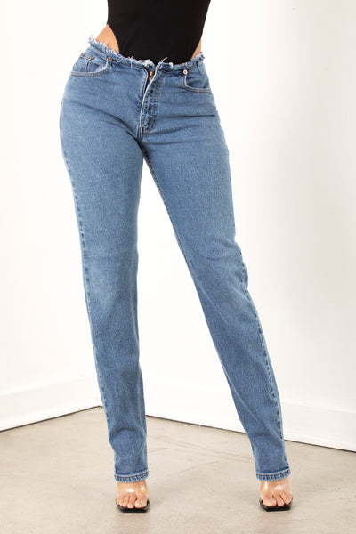 Vintage Top Off Levi Jeans
