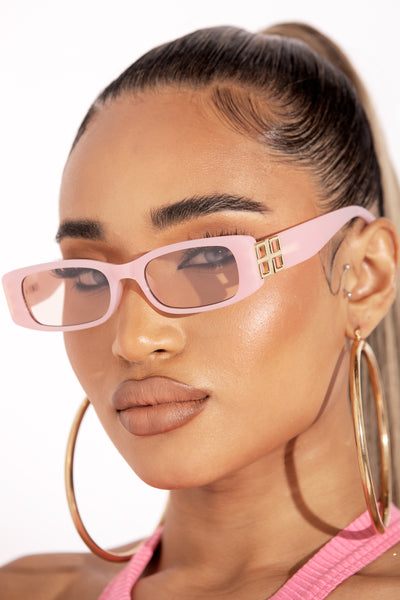 Pink Dynasty Rectangle Sunglasses