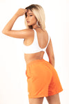 Og Girls Tour Orange Nylon Shorts