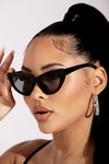 Black Extreme Cat Eye Frames