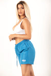 Og Girls Tour Blue Nylon Shorts
