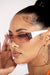 Rose Y2K Thin Rimless Frame Sunglasses