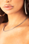 Mini Silver Rope Solid Chain Necklace