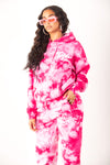 Girls Tour Crystal Wash Hoodie Pink